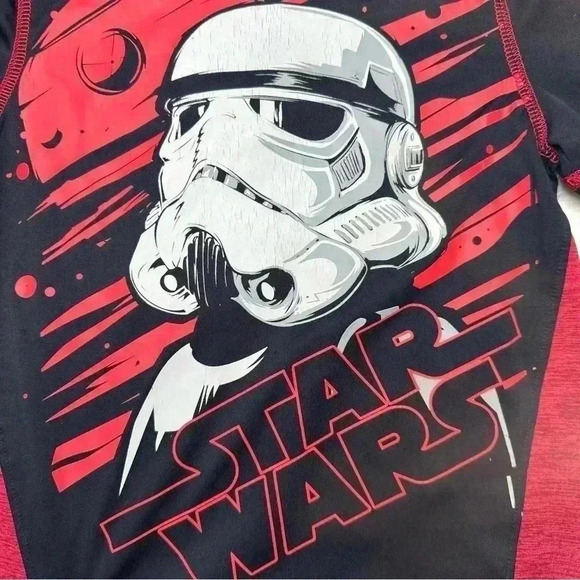 Jumping Beans Star Wars Storm Trooper T-Shirt Black, Red,  & White Size 5 - Picture 6 of 16